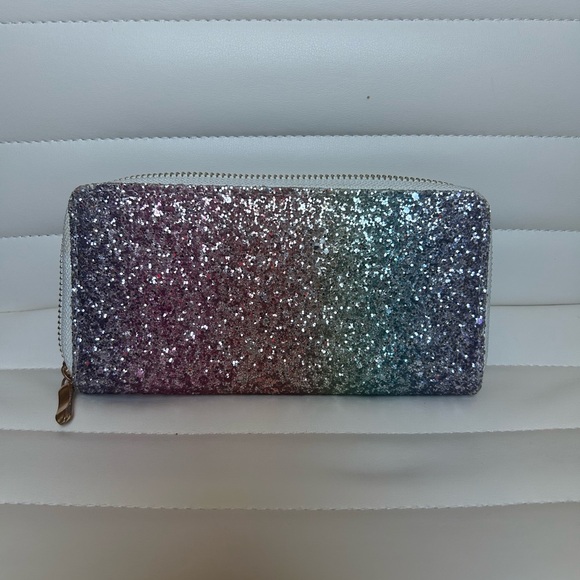 Glittery Multicolor Zip Wallet - Picture 1 of 3